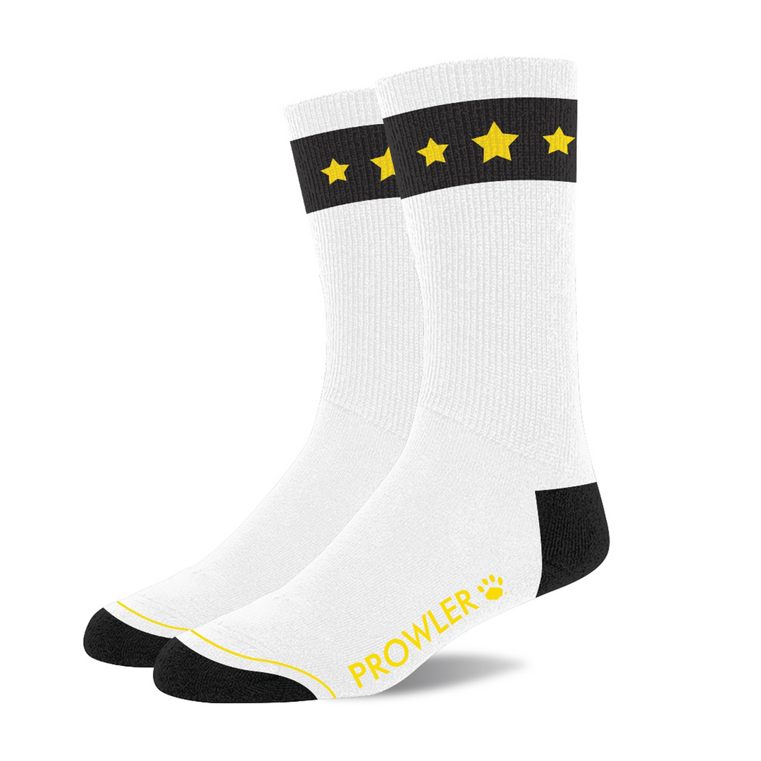 Prowler Gold Star Sokken - Wit/Zwart/Goud (5056341213192)