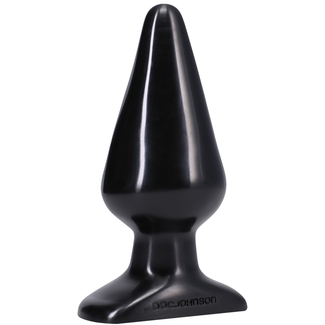 Doc johnson Klassieke Butt Plug - Groot - Zwart (782421110802)