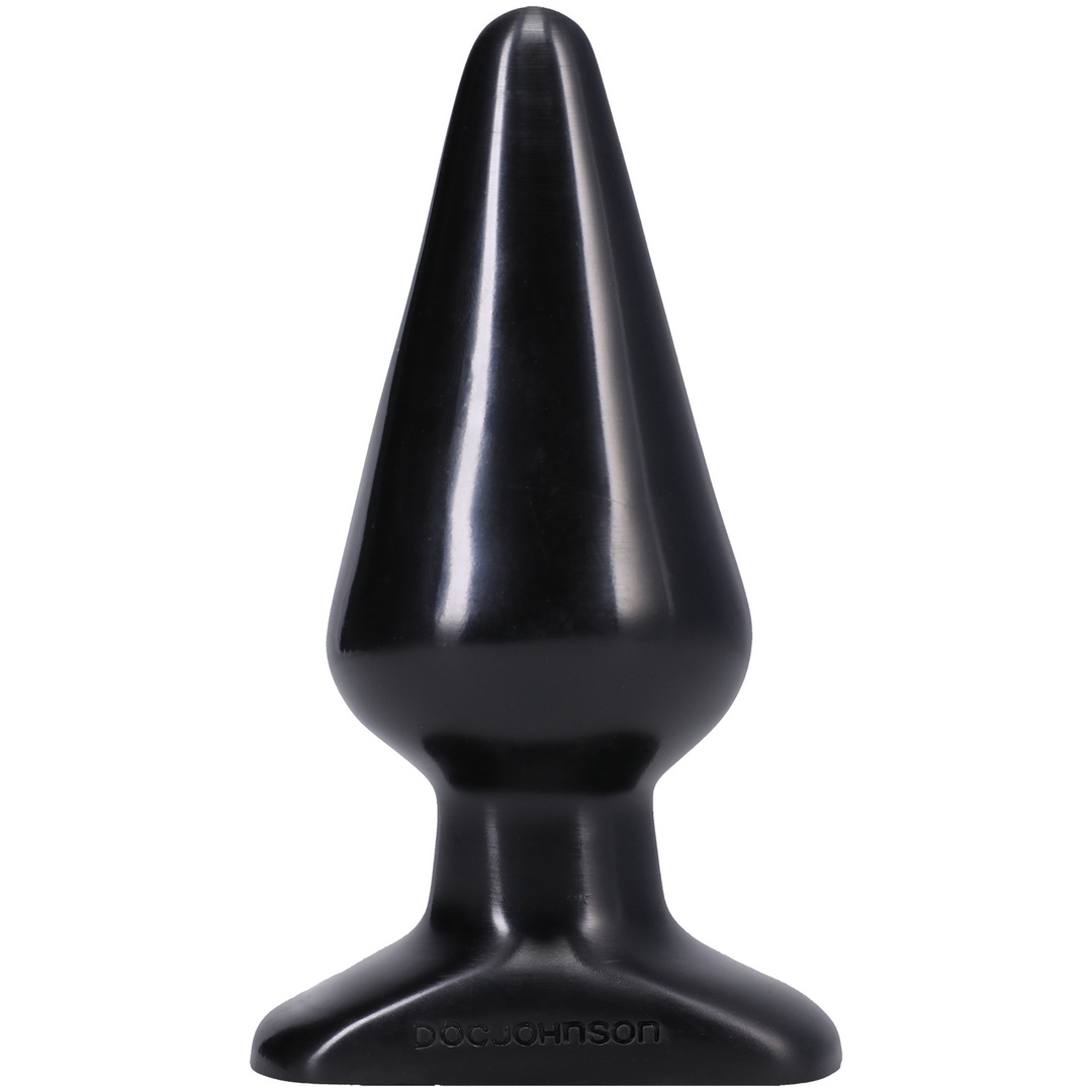 Doc johnson Klassieke Butt Plug - Groot - Zwart (782421110802)