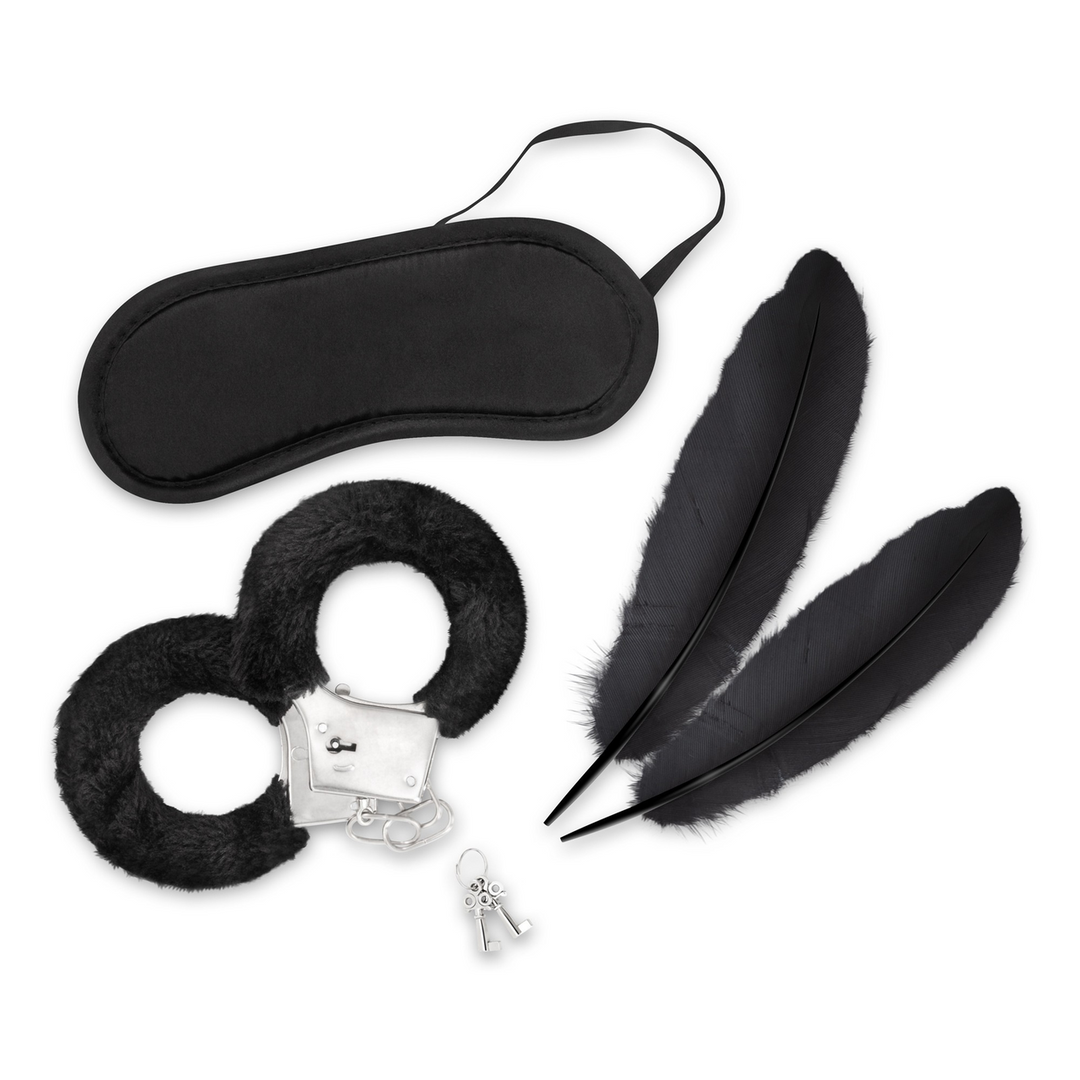 Crushious Lover's Dream - 4-delige Bondage Set voor Beginners - Zwart (799632355113)