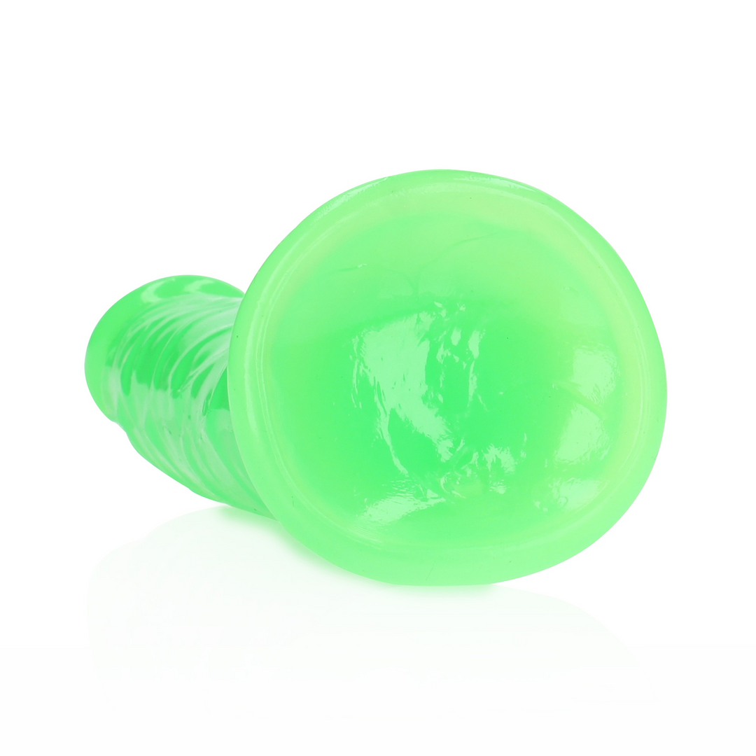Realrock by shots Slank Realistisch Dildo met Zuignap - Glow in the Dark - 7'' / 18 cm (8714273493873)