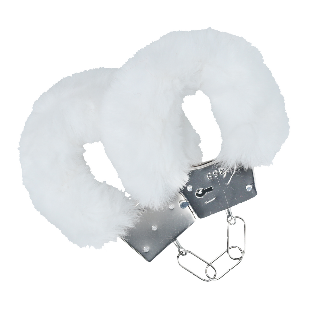 Ouch! by shots Classic Fluffy Handcuffs - Wit (8714273058256)