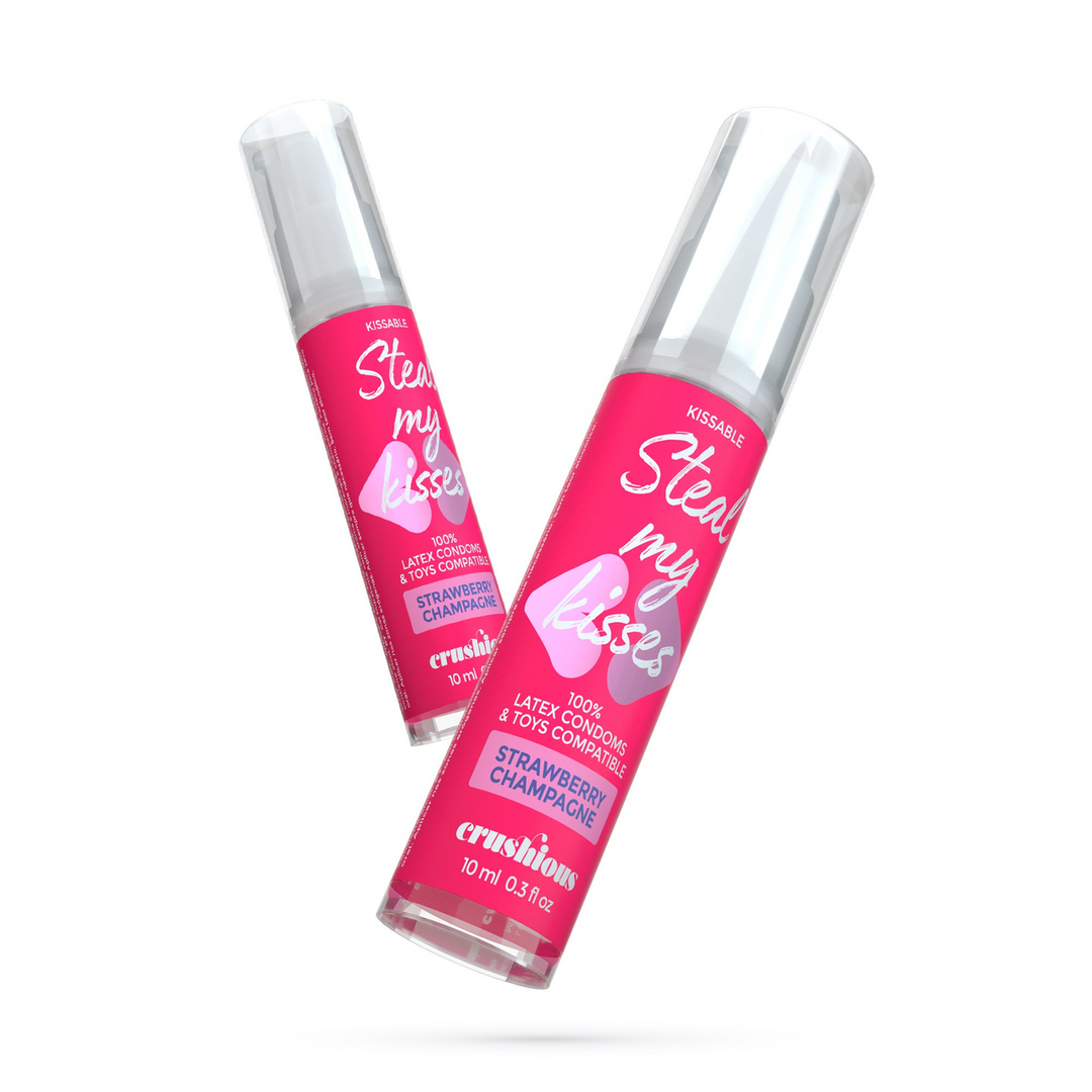 Crushious Steal My Kisses - Glijmiddel - Aardbeien Champagne Smaak - 0,3 fl oz / 10 ml (7403254159877)
