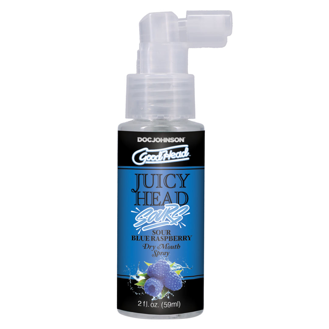 Doc johnson Juicy Head - Dry Mouth Spray - Sour Blue Raspberry - 2 fl oz / 60 ml (782421088613)