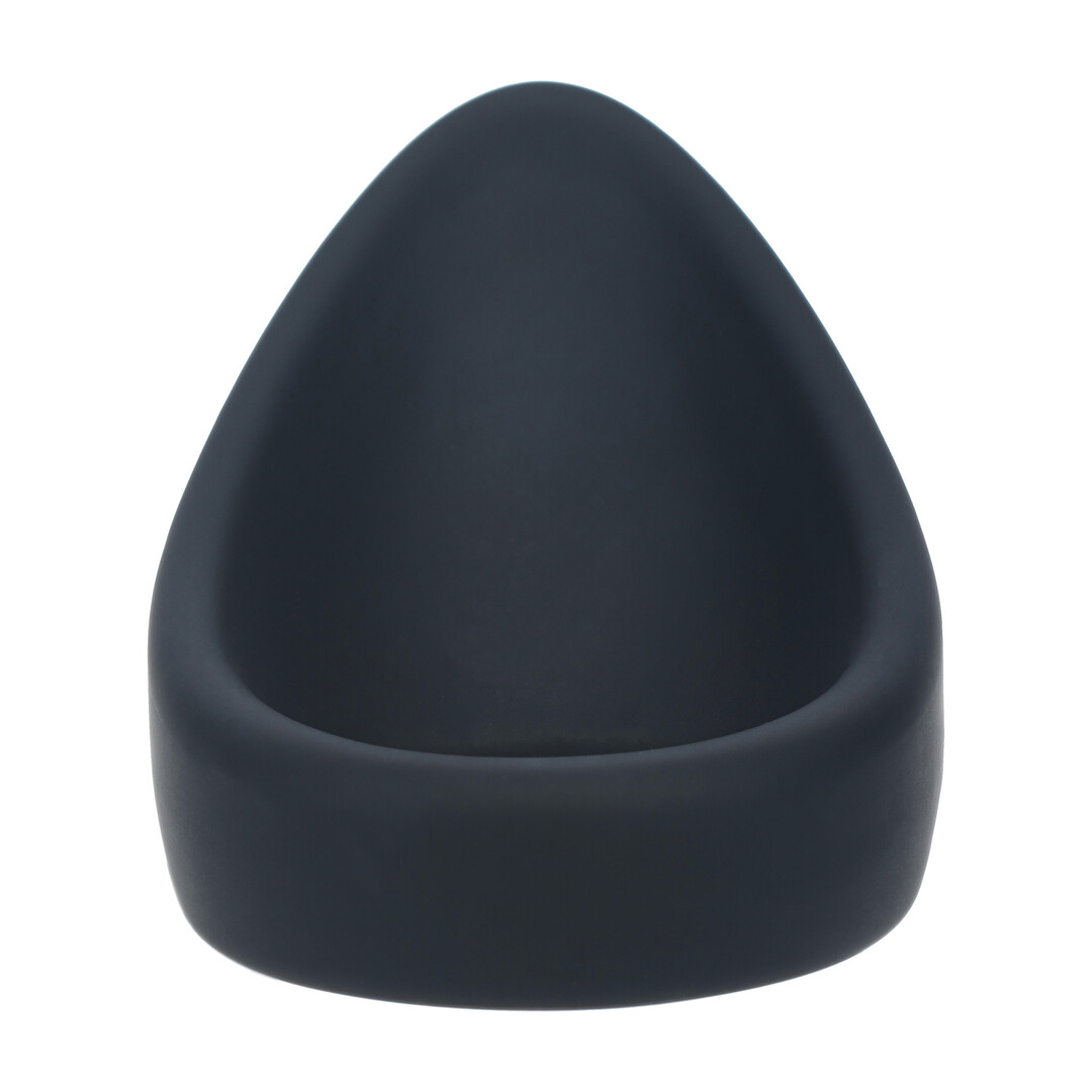Levelz by shots Druppelvormige Siliconen Cockring - Zwart (8714273063601)