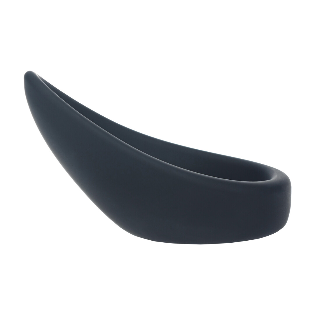 Levelz by shots Druppelvormige Siliconen Cockring - Zwart (8714273063601)