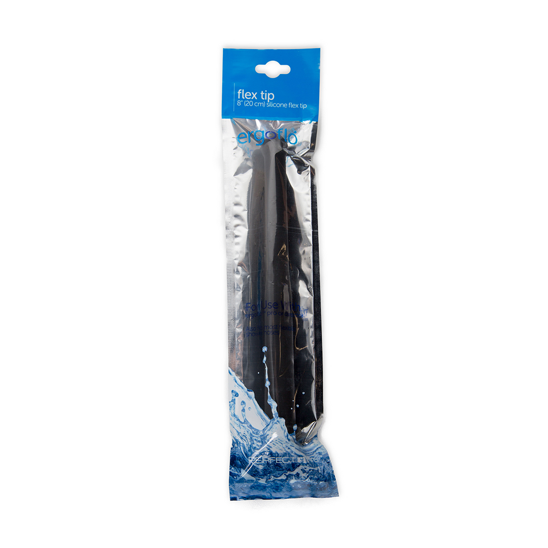 Perfectfitbrand Ergoflo - Silicone Flex Tip voor Anale Douche - 8 / 20 cm - Zwart (854854005373)