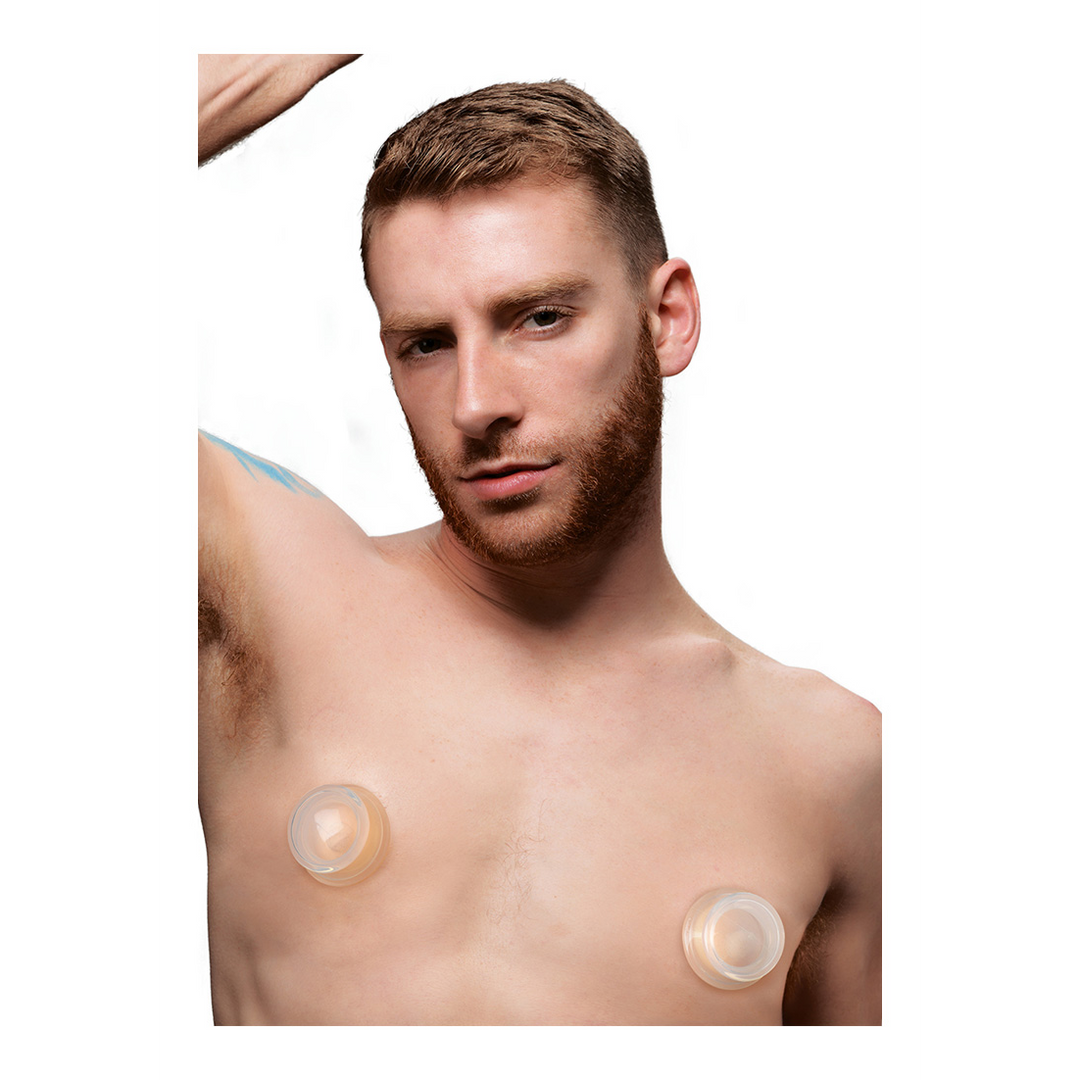 Xr brands Duidelijke Zuigers - Siliconen Tepelzuigers - S (848518036582)