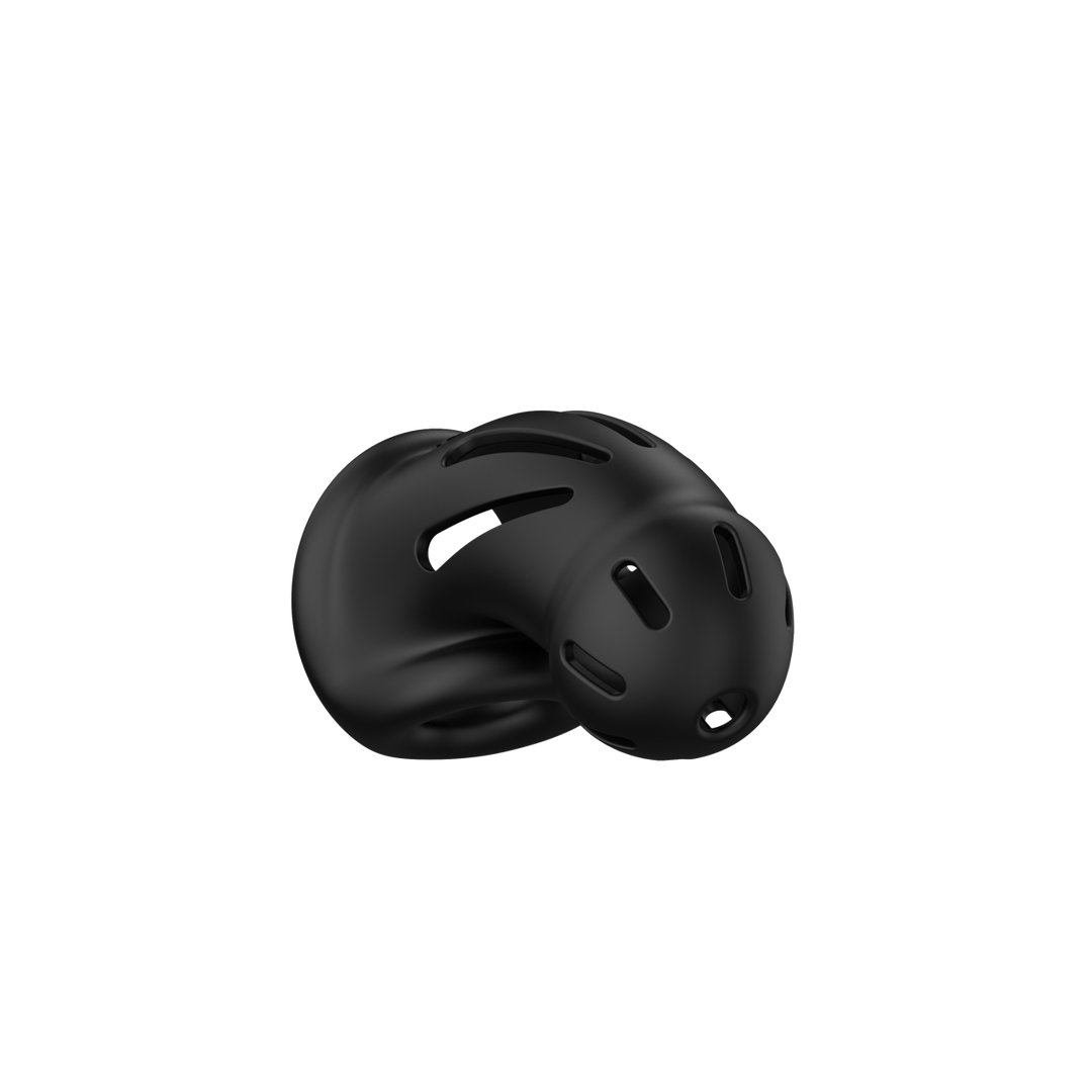Mancage by shots Model 27 - Ultra Soft Silicone Chastity Cage - Zwart (8714273051318)