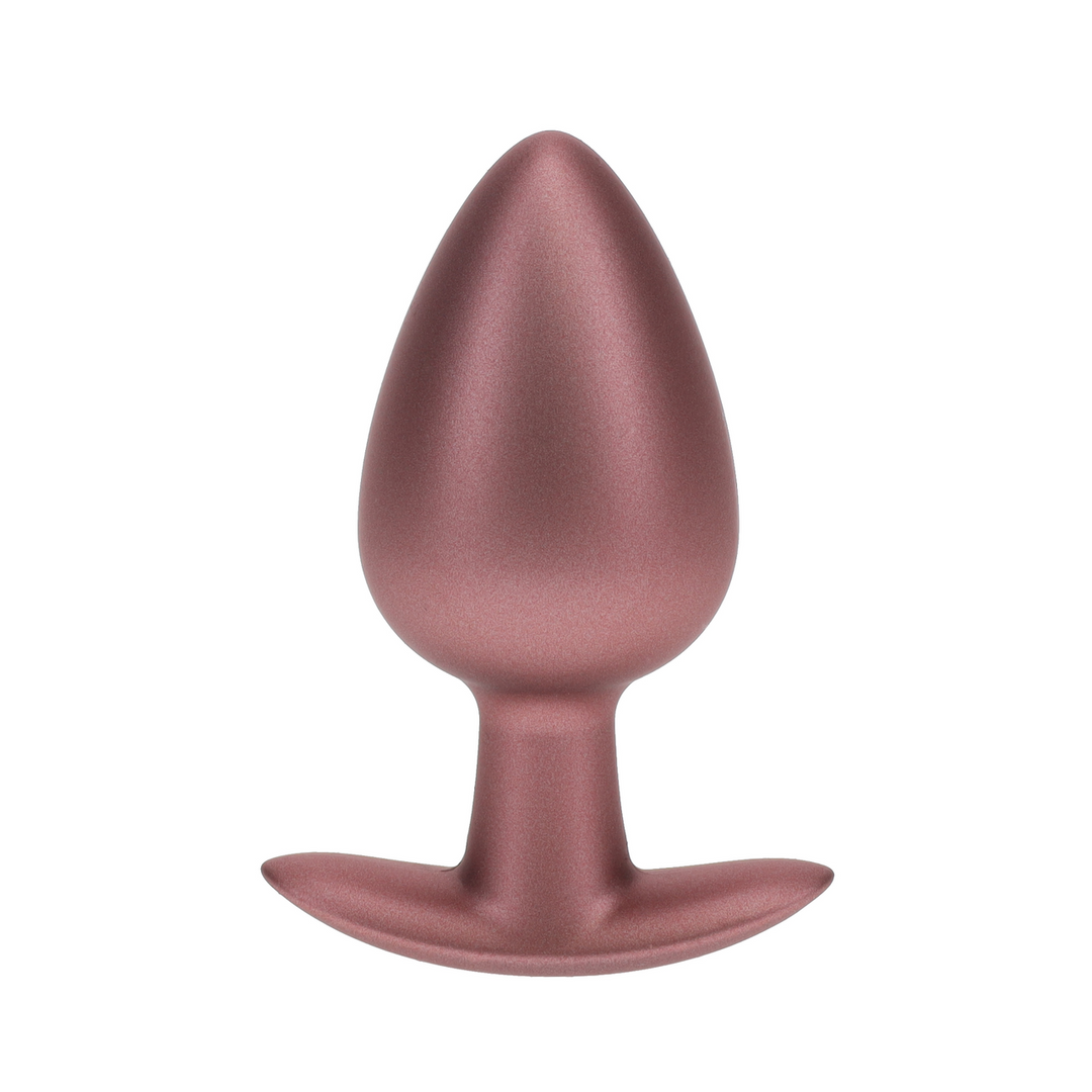 Ouch! by shots Gladde Siliconen Anale Plug - Groot - 3,5 / 8,9 cm - Roségoud (8714273056924)