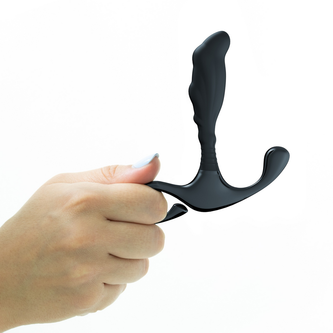 Crushious Djinn - Siliconen Prostaatmassager - Zwart (7403254158627)