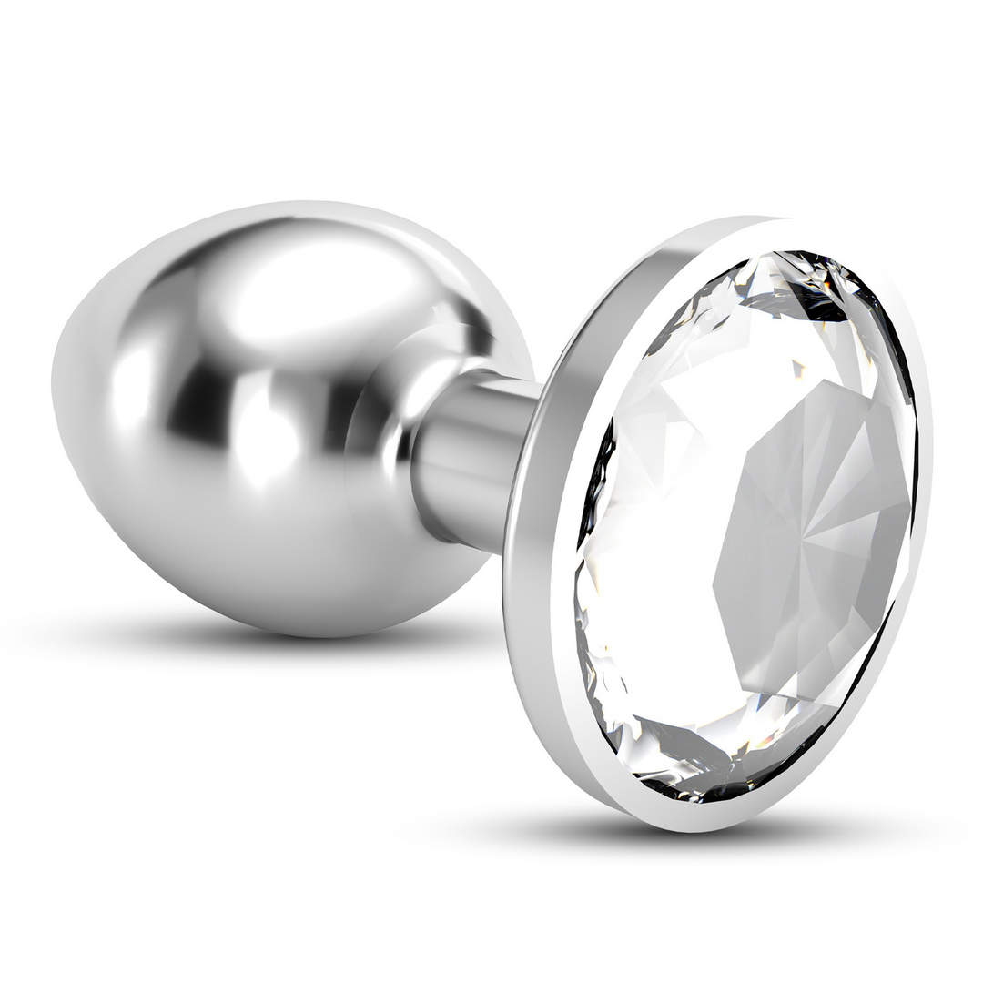 Crushious Bijou - Anale Jewel Plug - Groot - Doorzichtig (799632355182)