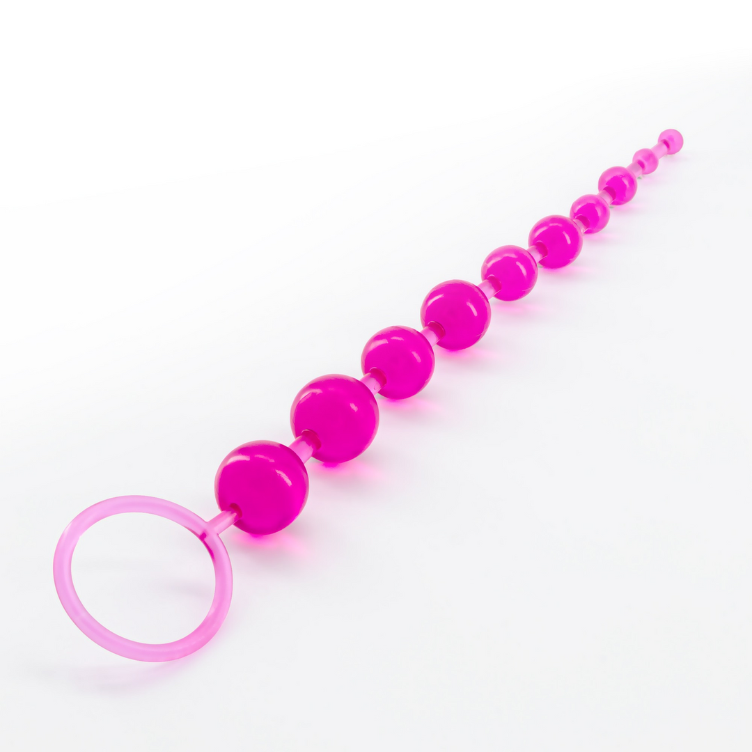 Crushious Basis Anale Kralen - 10 Kralen Ketting - Roze (799632355069)