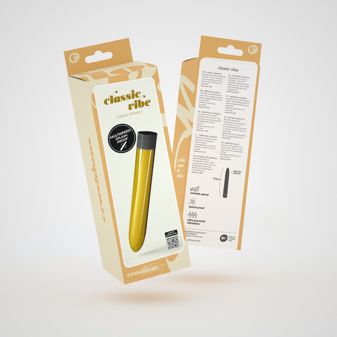 Crushious Classic Vibe - Classic Vibrator - Goud (7403254158788)