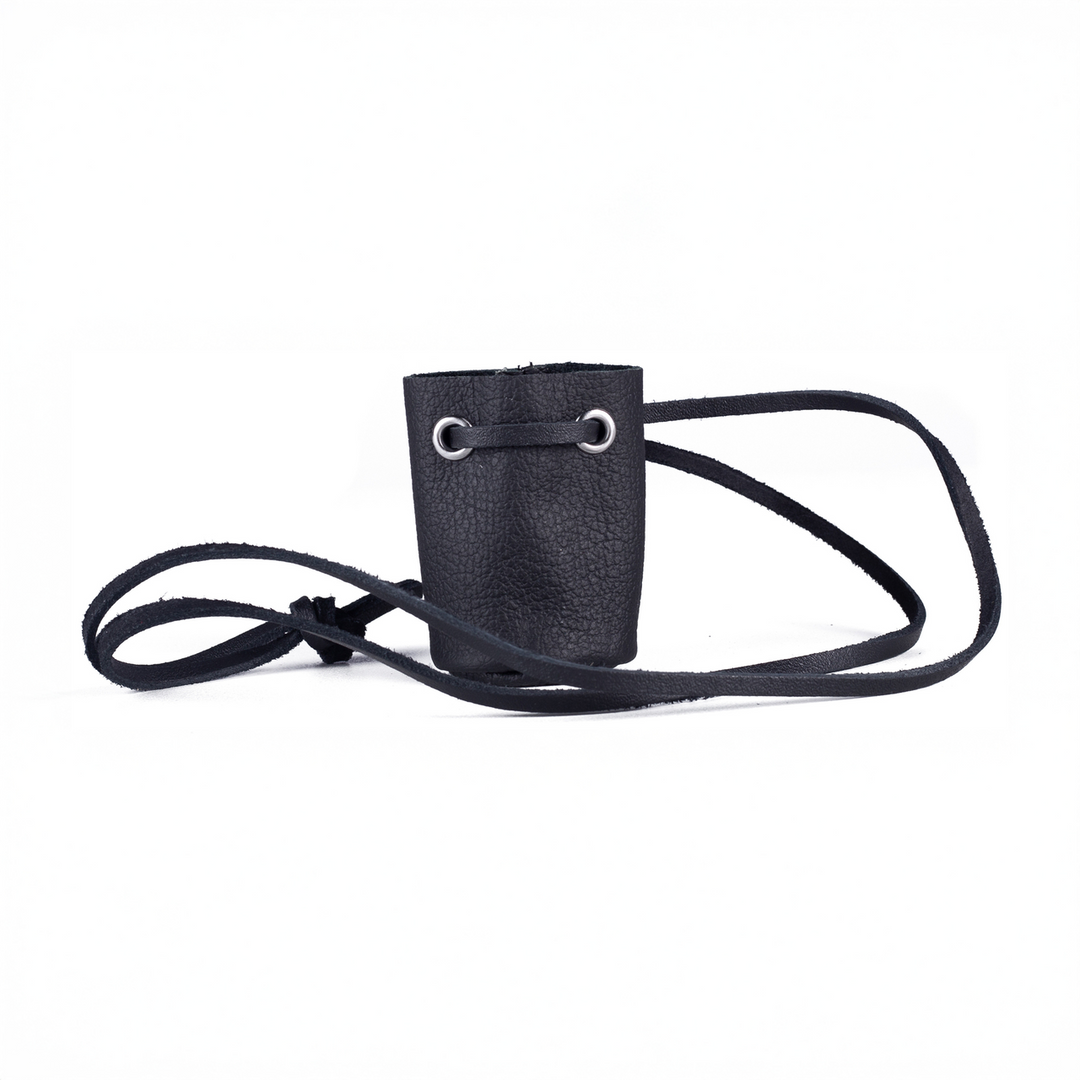 Red leather Leren Portemonnee voor Aroma - Zwart (3662811256266)