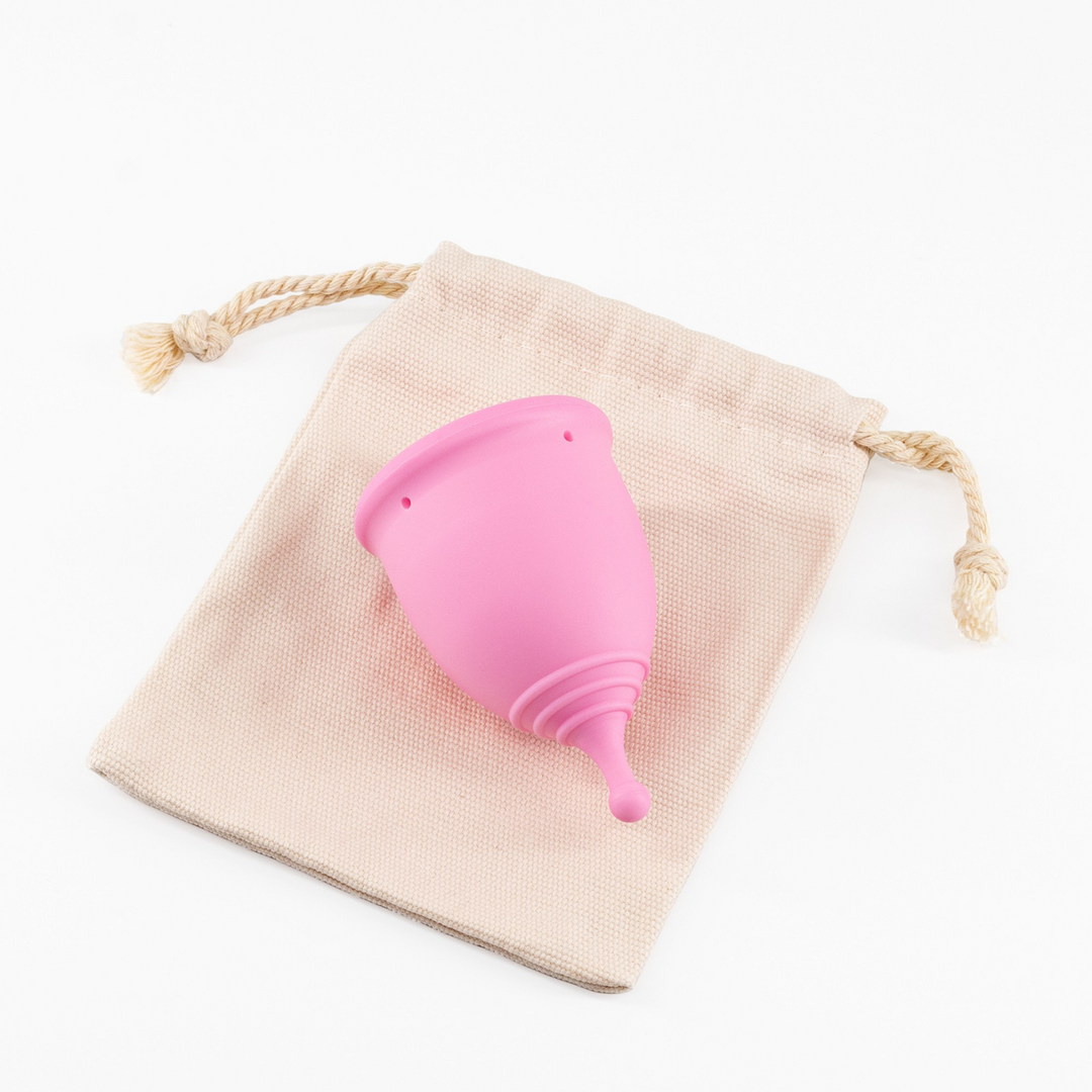 Crushious Minerva - Menstruatiecups met Zak - S en L - Roze (7403254157408)