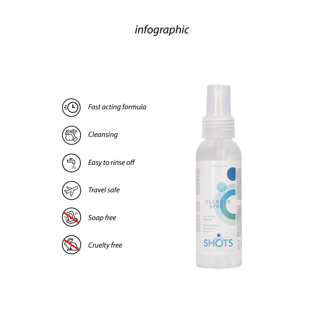 Shots lubes  liquids by shots Cleaner Spray - 3 fl oz / 100 ml (8714273531575)