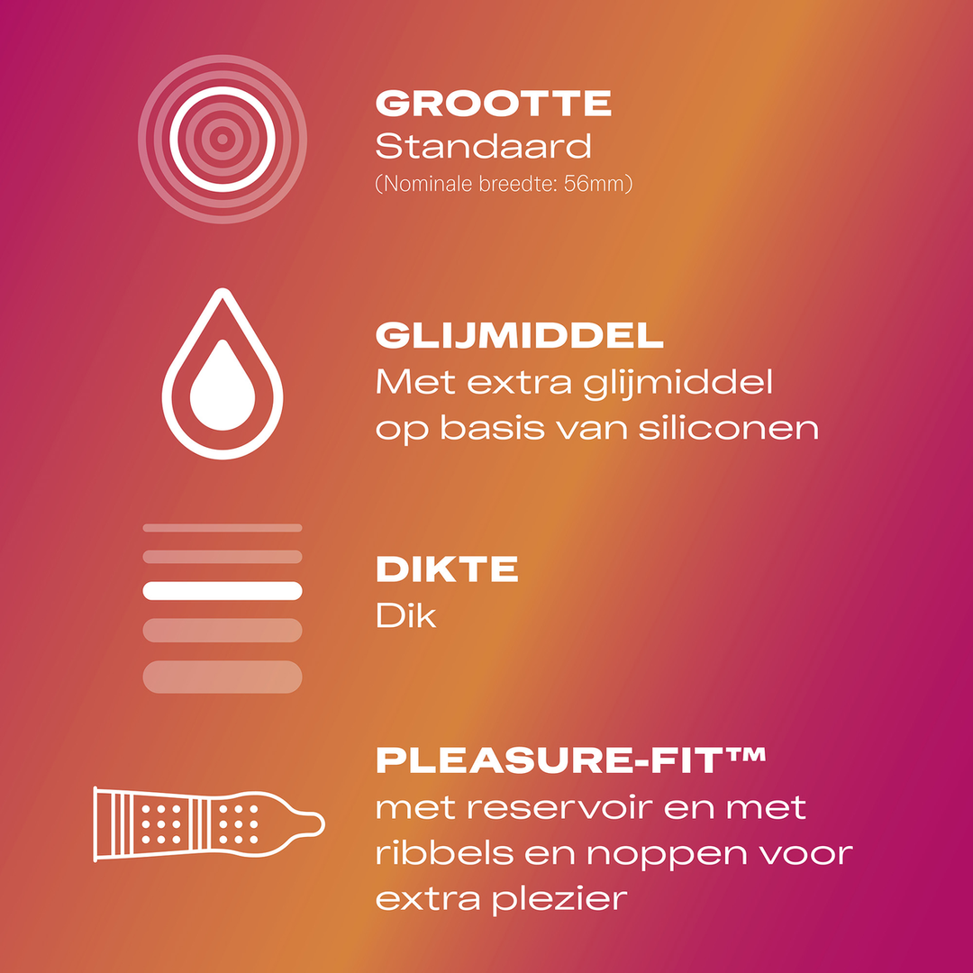 Durex Pleasure Me - Condooms - 10 Stuks (5410036305584)