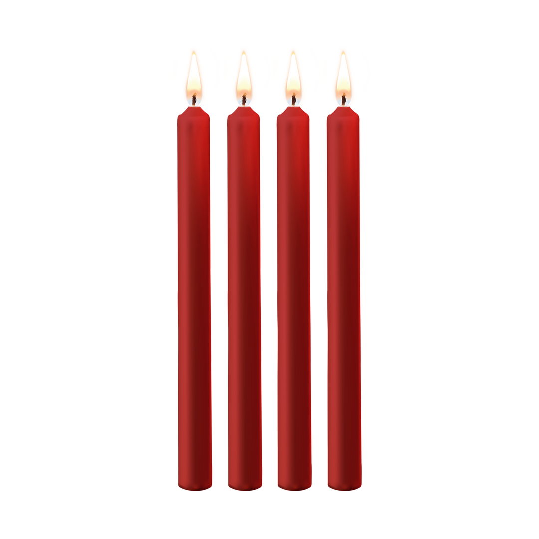 Ouch! by shots Plagen Kaarsen - 4 Stuks - Groot - Rood (8714273545008)
