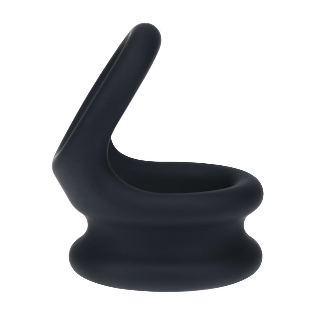 Levelz by shots Brede Dubbele O Siliconen Cockring - L - Zwart (8714273063489)