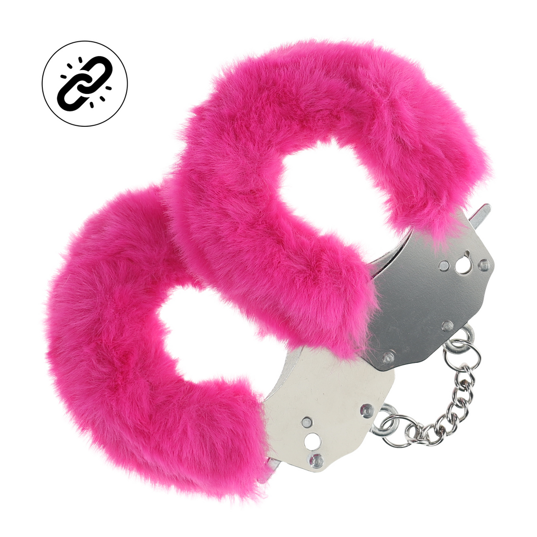 Ouch! by shots Zware Fluffy Handboeien - Roze (8714273043122)