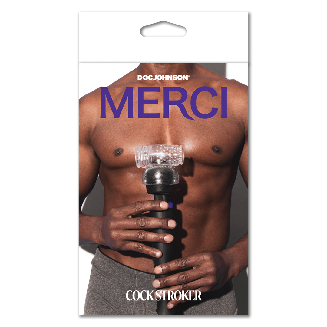 Doc johnson Cock Stroker - Wand Bevestiging - Doorzichtig (782421089726)