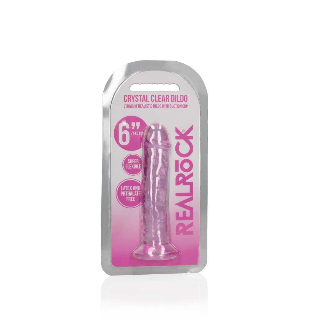 Realrock by shots Rechtdoor Realistische Dildo met Zuignap - 6'' / 14,5 (8714273070326)