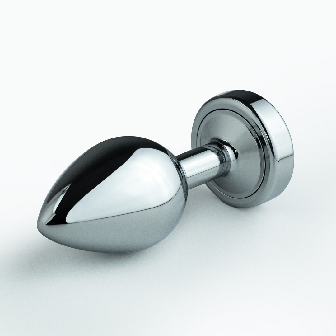 Crushious Borealis - Metalen Anale Plug met LED RGB - Klein - Zilver (7403254158528)