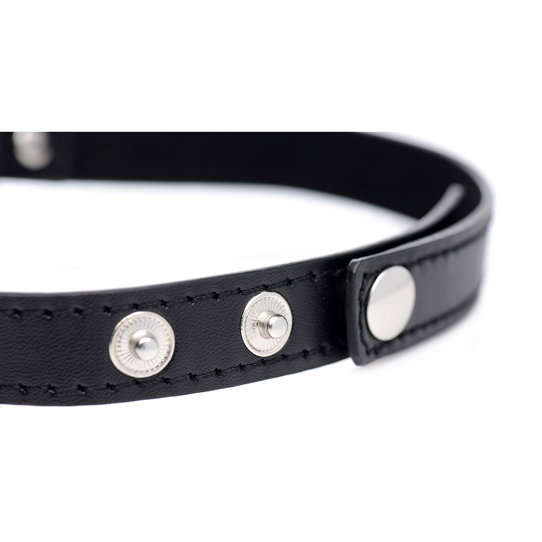 Xr brands Donkere Hart - Chrome Heart Zwarte Choker (848518034502)