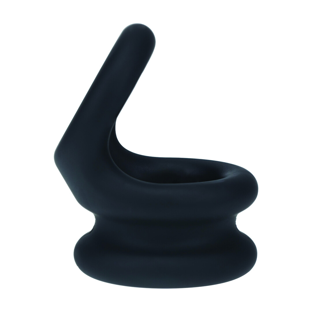 Levelz by shots Brede Dubbele O Siliconen Cockring - S - Zwart (8714273063441)