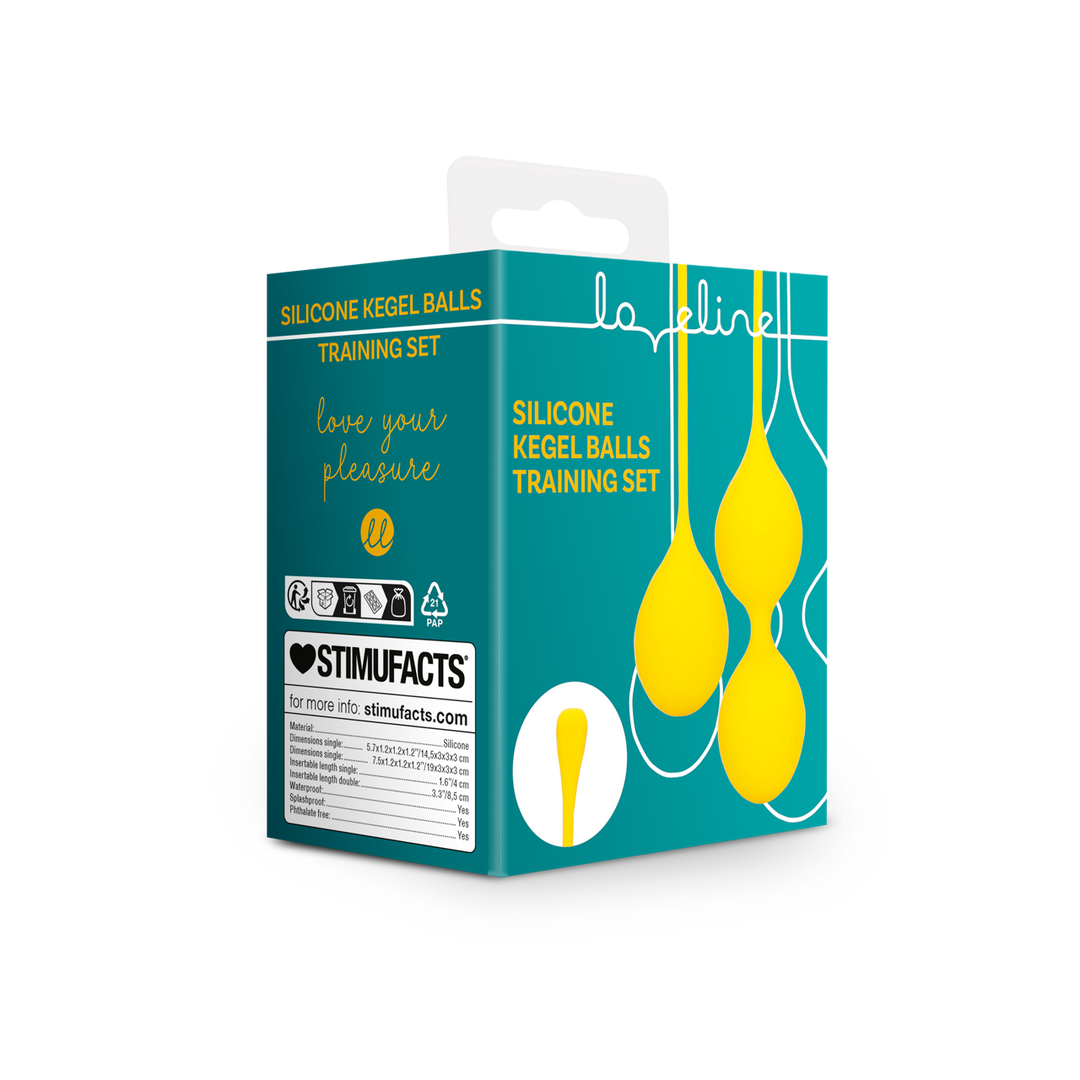 Loveline by shots Silicone Kegel Ballen Trainingsset - Carambola (8714273051547)