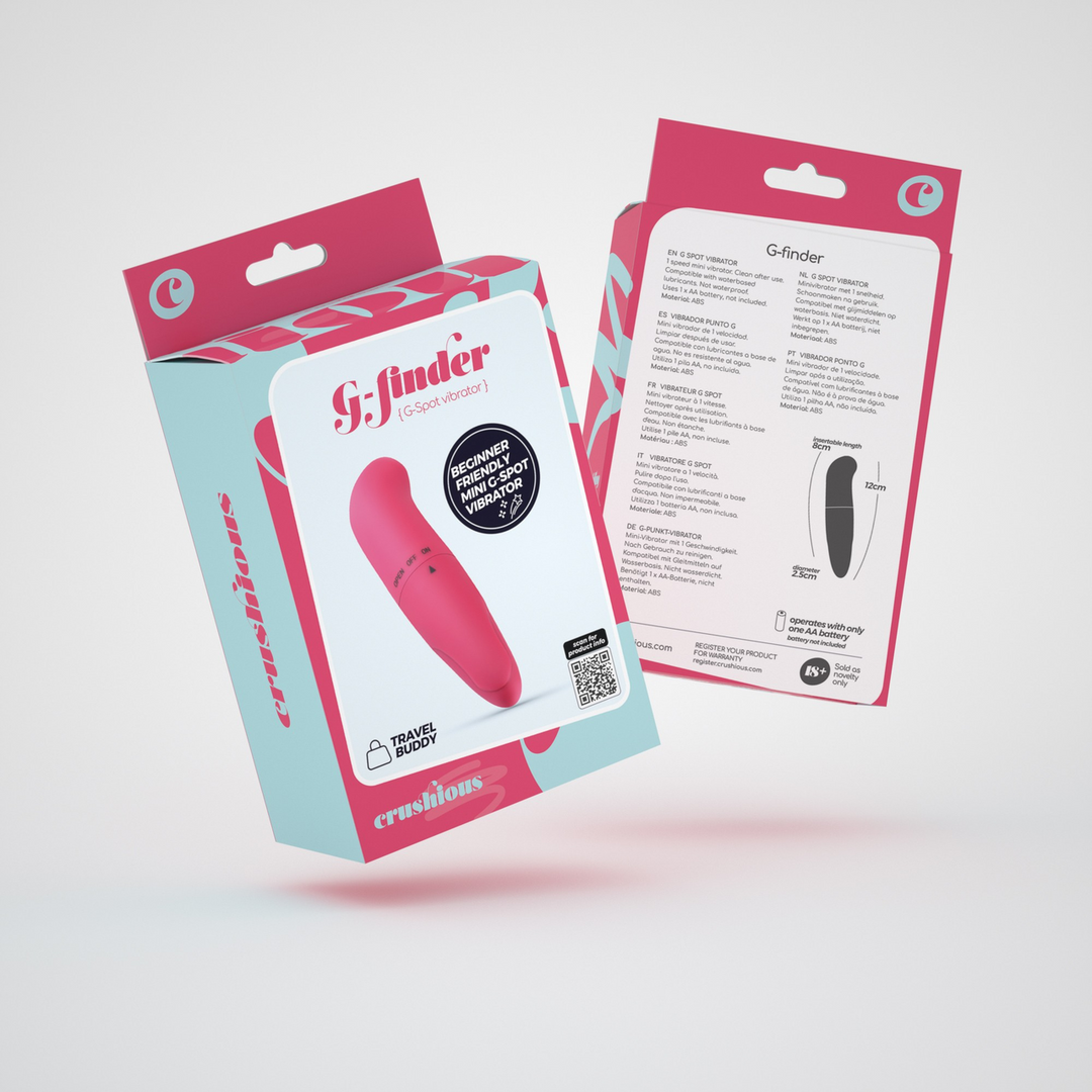 Crushious G-Finder - Mini G-Spot Massager - Roze (7403254158832)