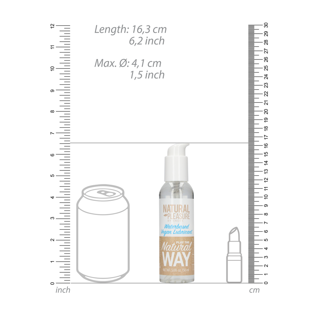 Natural pleasure by shots Vegan Waterbased Glijmiddel - 5 fl oz / 150 ml (8714273544049)