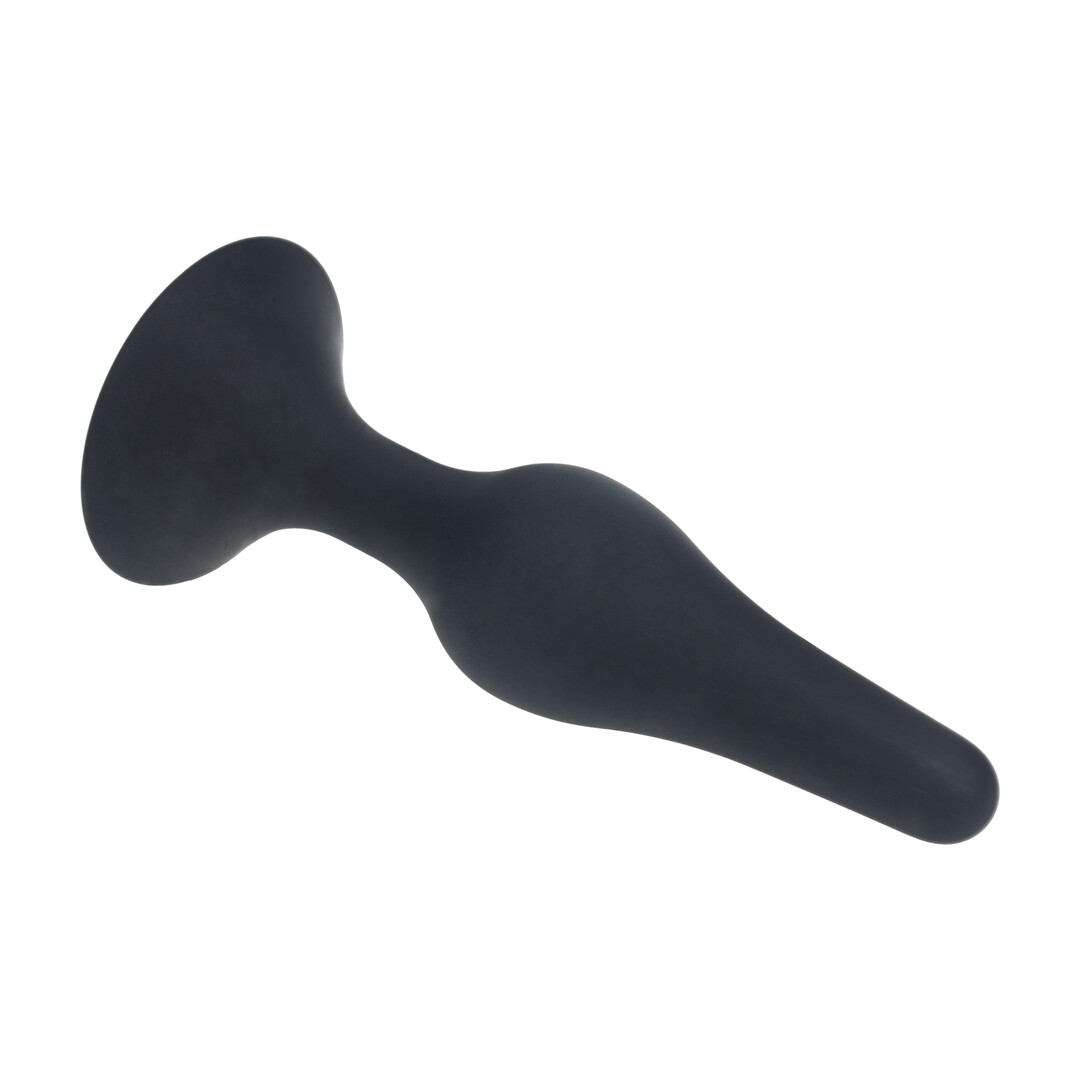 Levelz by shots Slanke Siliconen Anale Plug - M - Zwart (8714273065742)