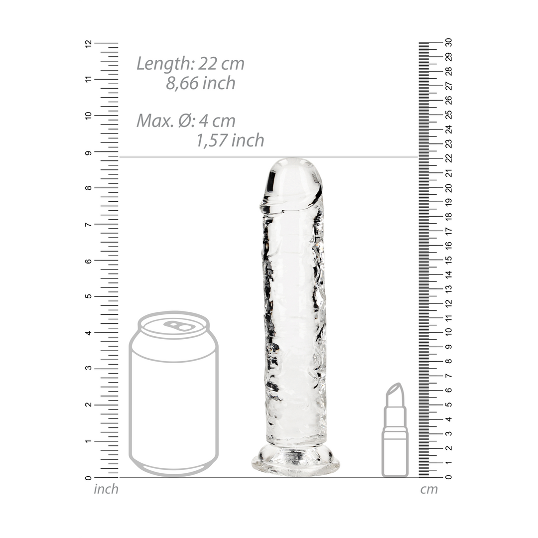 Realrock by shots Rechtdoor Realistisch Dildo met Zuignap - 8'' / 20 (8714273524973)