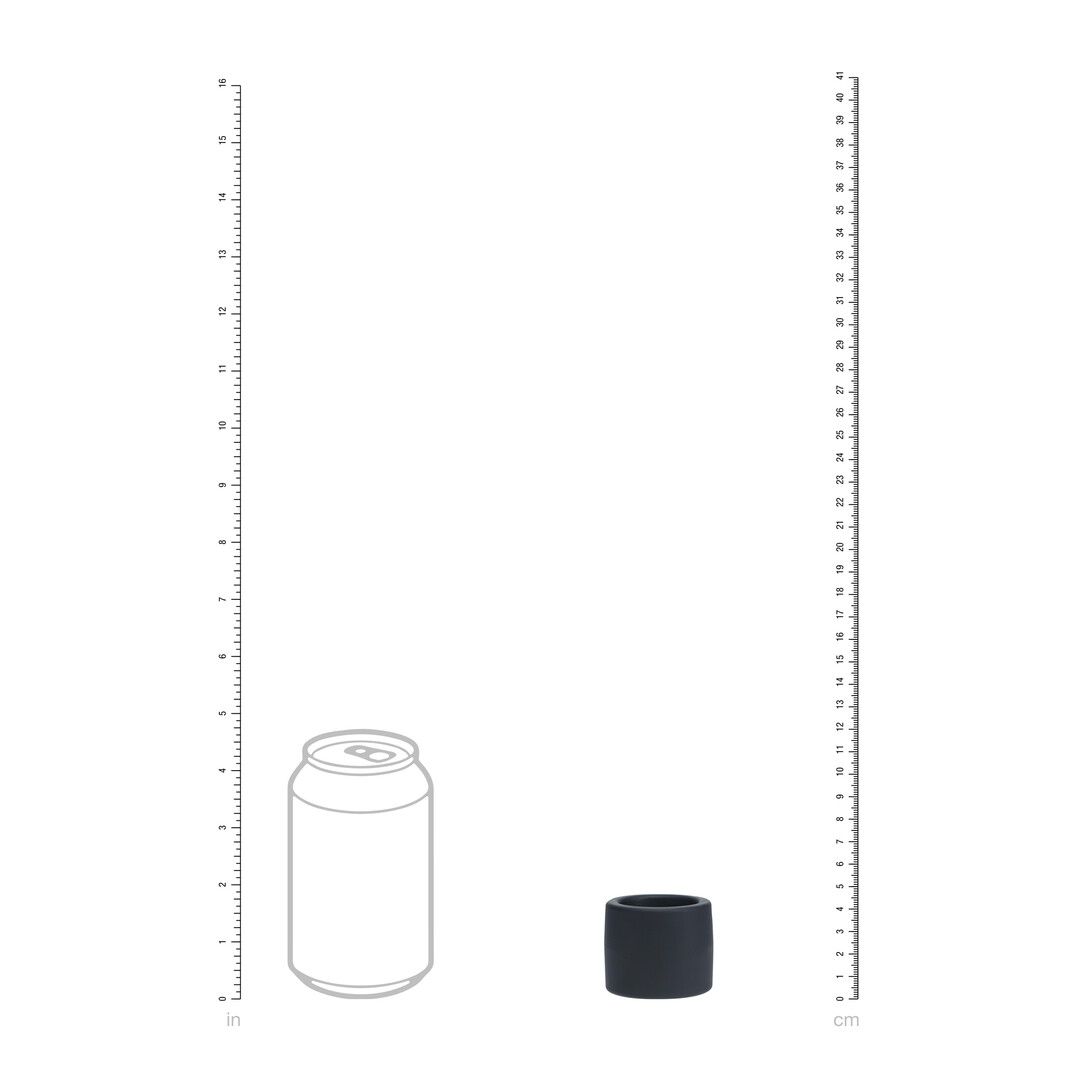 Levelz by shots Vloeibare Siliconen Balriem - L - 34mm - Zwart (8714273062208)
