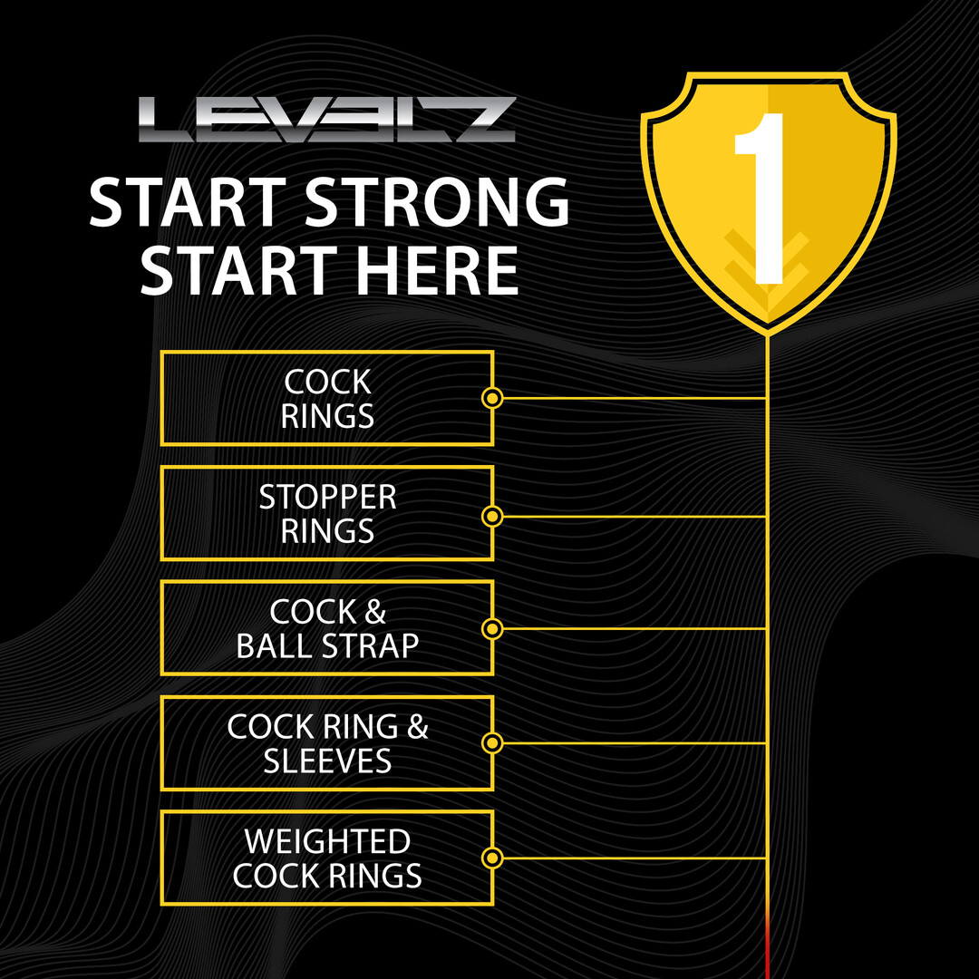 Levelz by shots Vloeibare Siliconen Balriem - L - 34mm - Zwart (8714273062208)