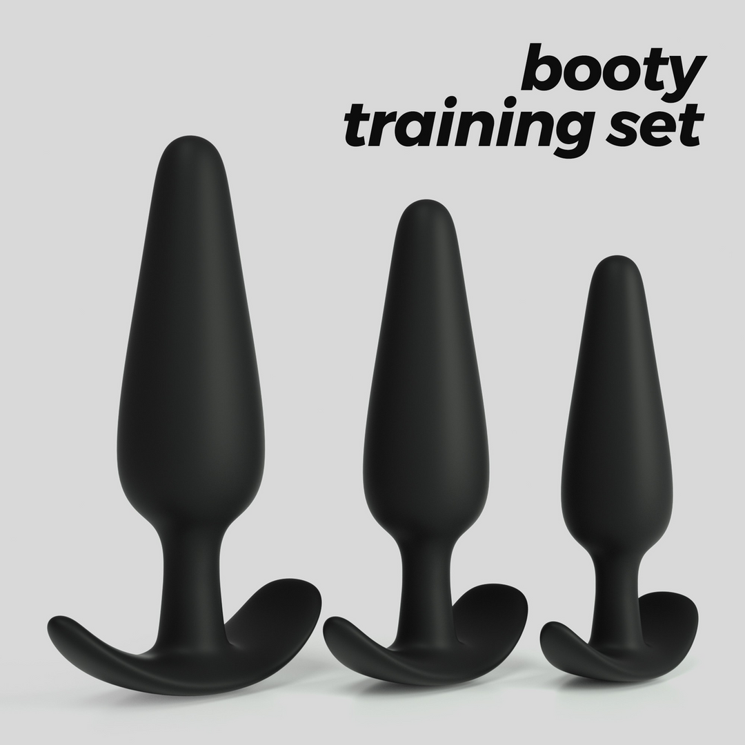 Crushious Tic Tac Toe - Anale Plug Trainingsset - Zwart (7403254158870)