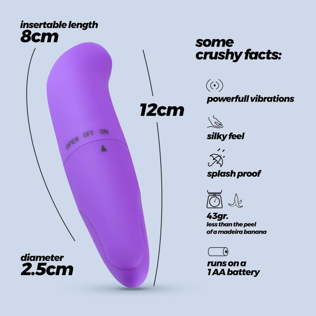 Crushious G-Finder - Mini G-Spot Massager - Paars (7403254159204)