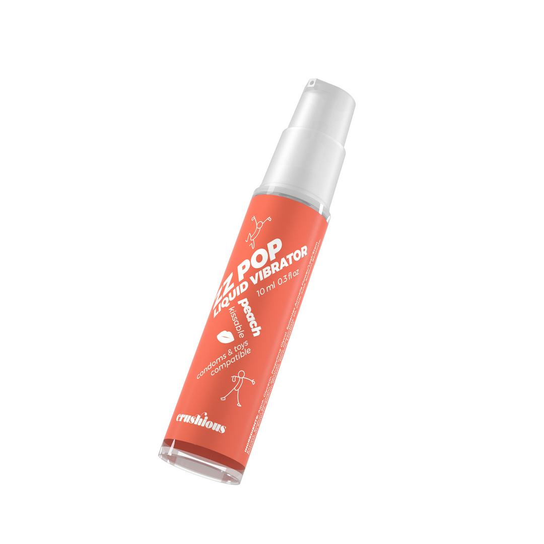 Crushious ZZ Pop - Kussbare Vloeibare Vibrator - Perzik - 0,3 fl oz / 10 ml (7403254156975)