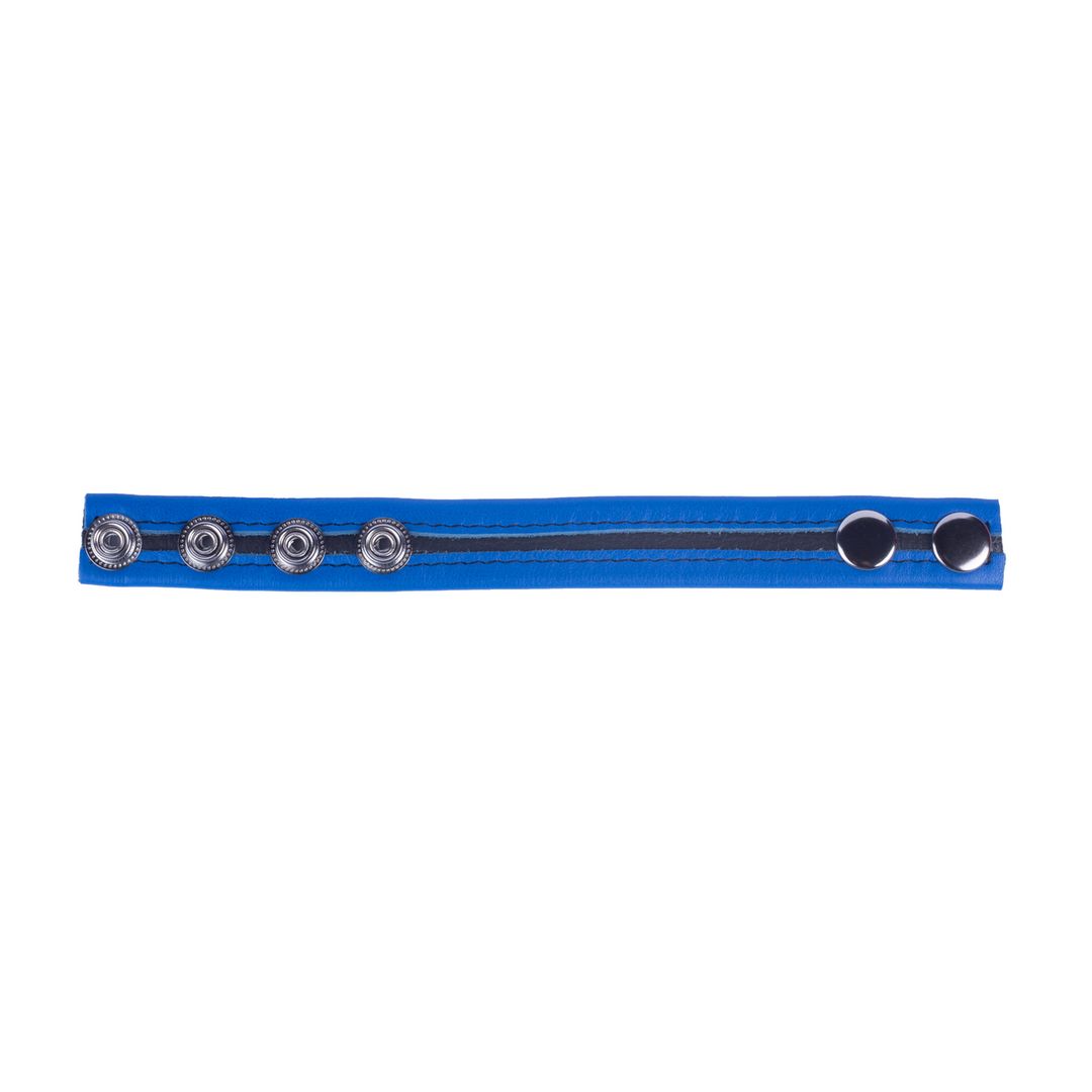 Red leather Tippy - Leren Cockring - Blauw (3662811297078)