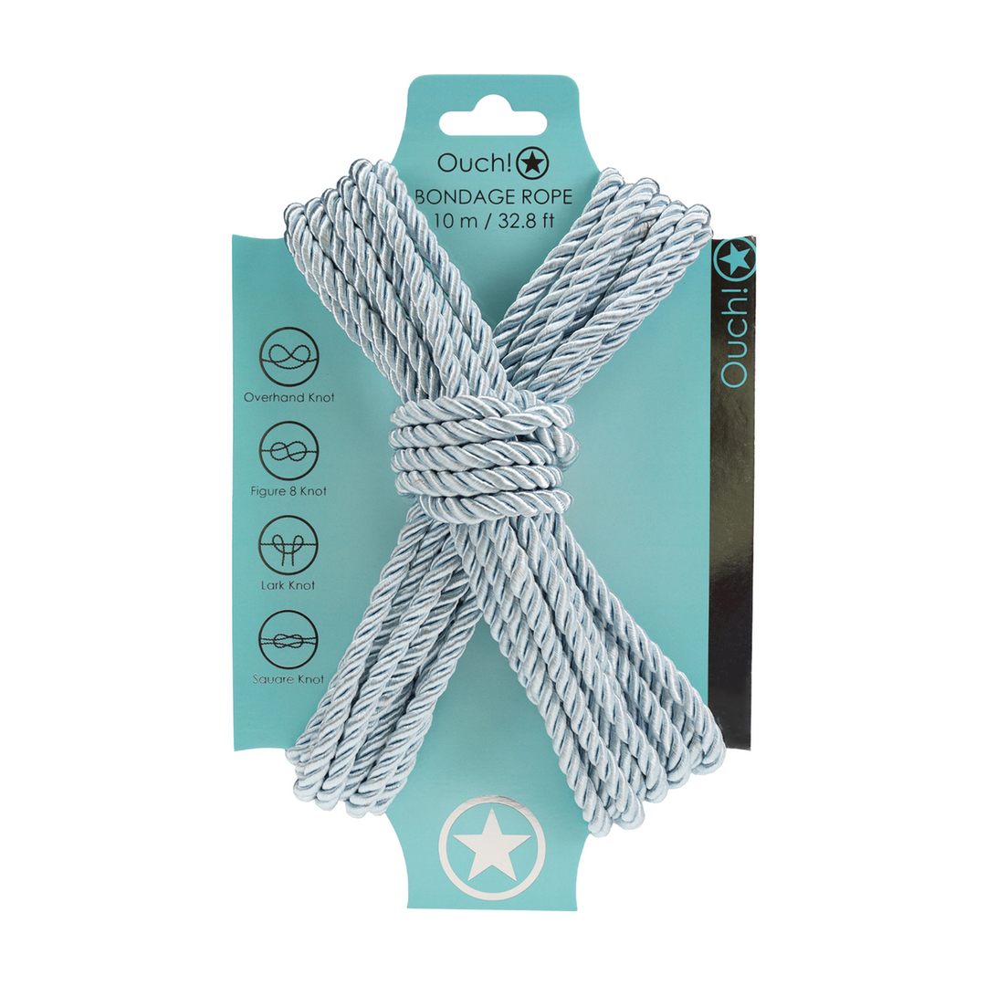 Ouch! by shots Polyester Bondage Touw - 10 m - Poederblauw (8714273059437)
