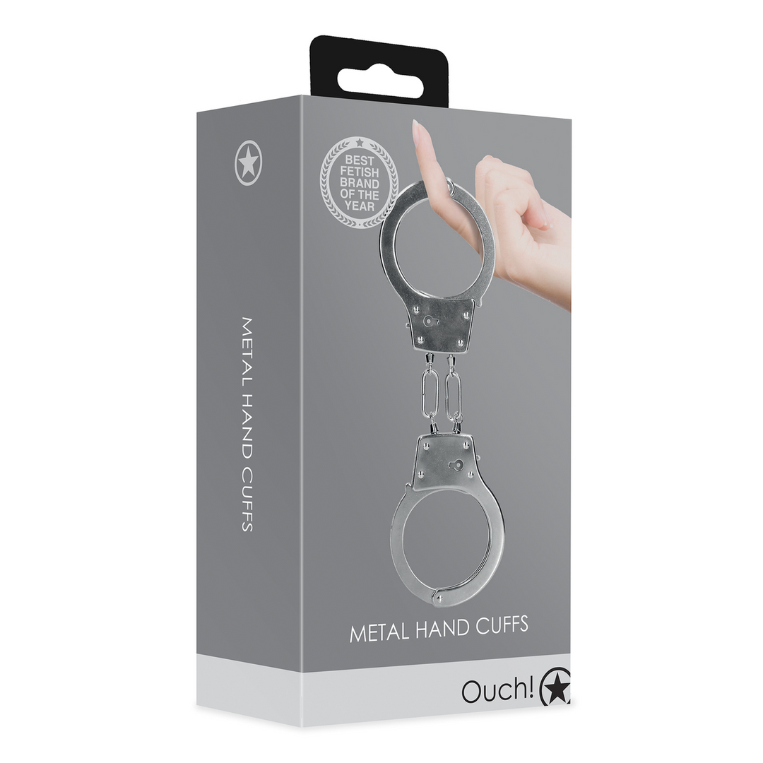 Ouch! by shots Metalen Handboeien - Zilver (8714273047861)