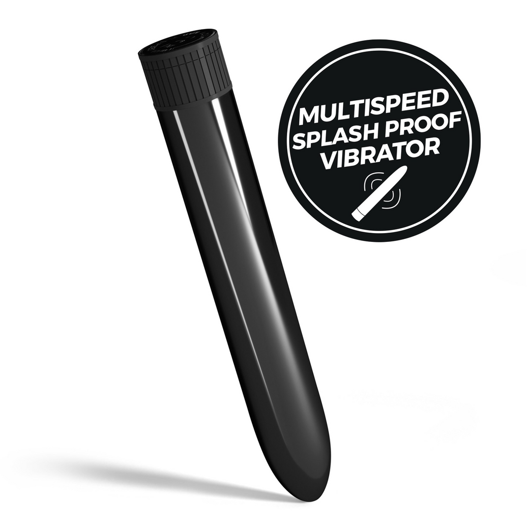 Crushious Classic Vibe - Classic Vibrator - Zwart (7403254158771)