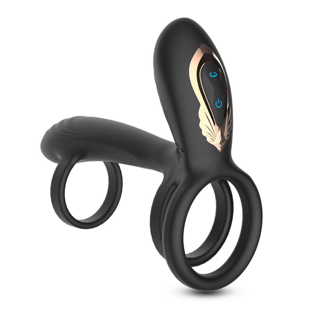 Crushious Tornado - Rotating Penis Armour - Black (7403254162167)