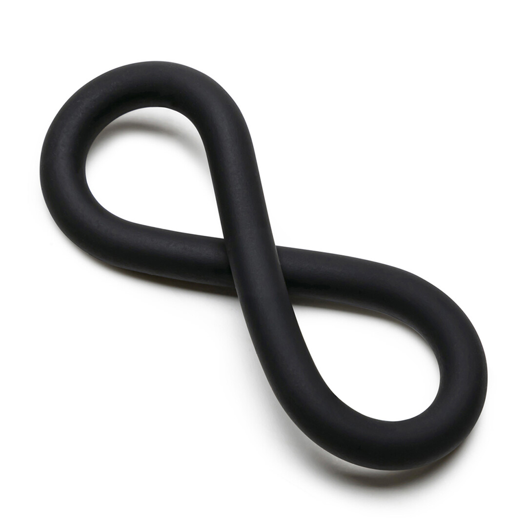 Perfectfitbrand Siliconen Hefty Wrap Ring - Cockring - 9 / 22,9 cm - Zwart (628430541537)