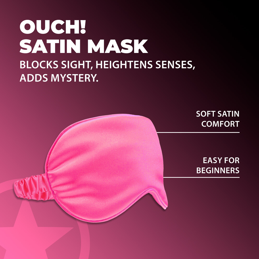 Ouch! by shots Satin Mask - Roze (8714273028174)