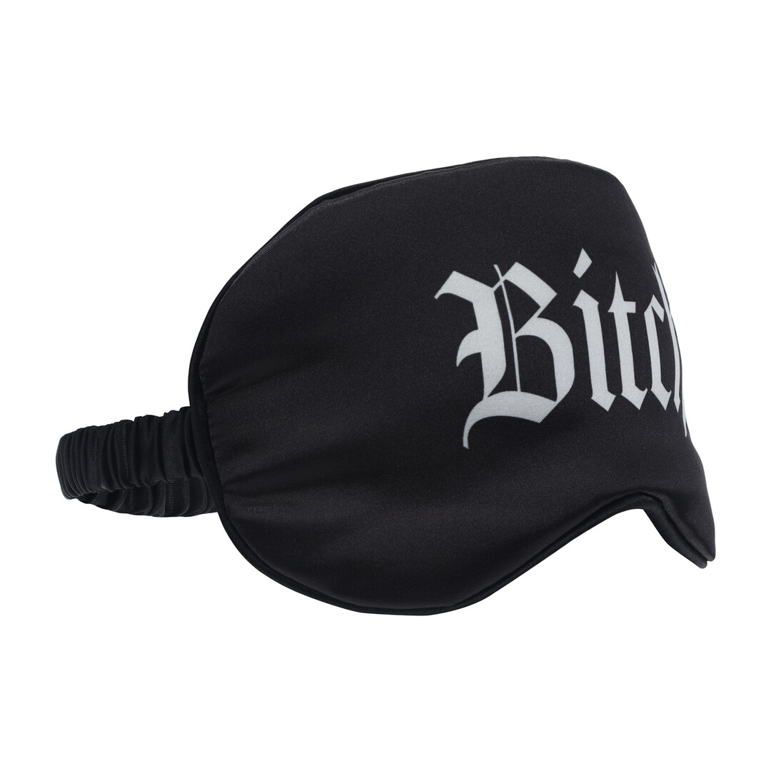 Ouch! by shots Bitch - Gedrukte Satijnen Masker - Zwart (8714273028440)