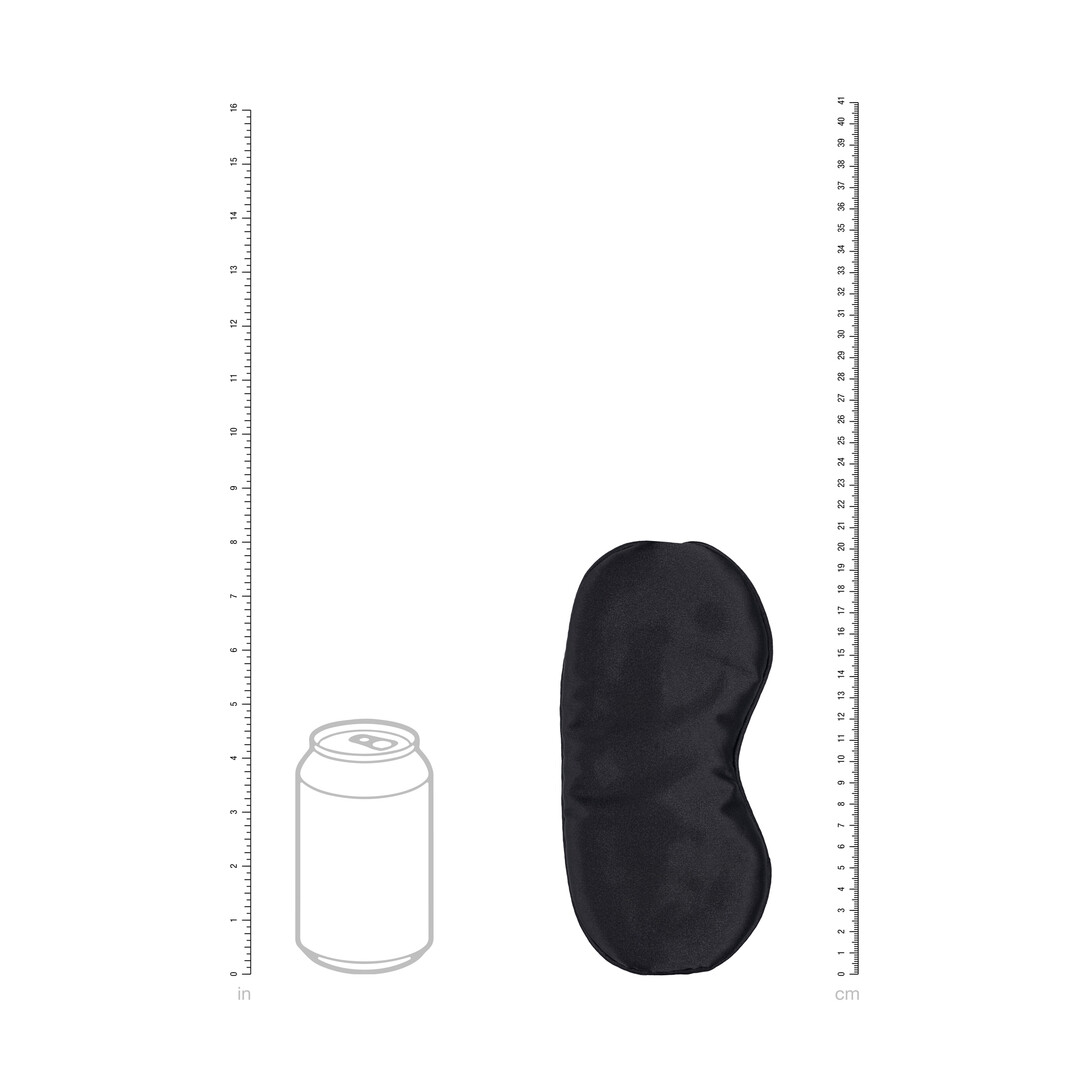 Ouch! by shots Satin Mask - Zwart (8714273028136)
