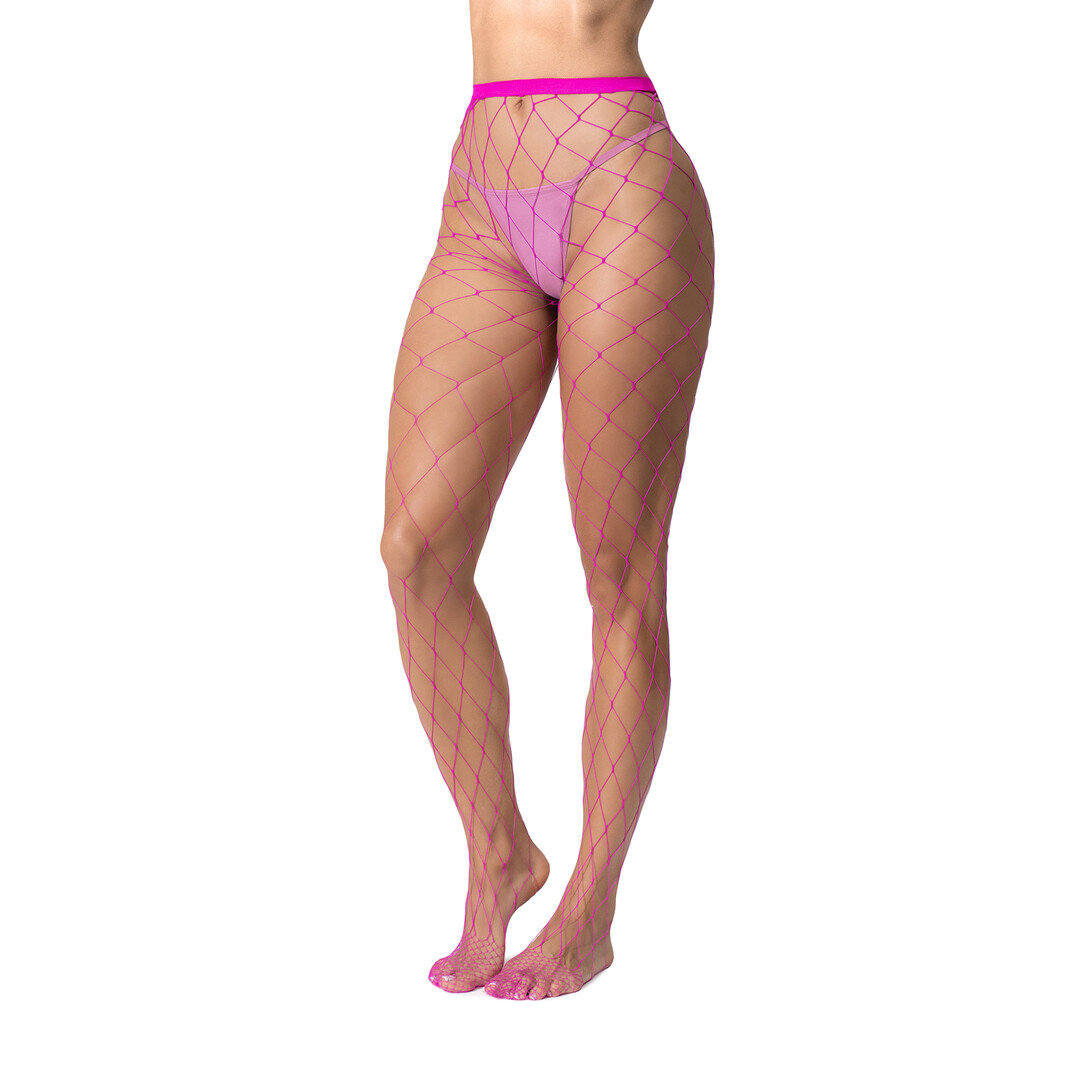 Mapalé Fence Net Pantyhose - One Size - Roze (190602203715)
